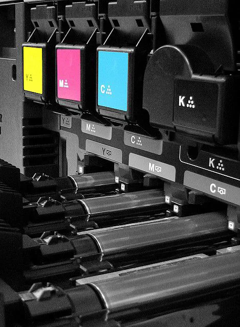 Farvepatroner til printer i CMYK